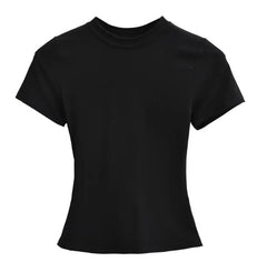 Solid Color Basic Style T-shirt