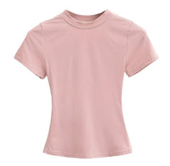 Solid Color Basic Style T-shirt