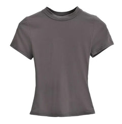 Solid Color Basic Style T-shirt